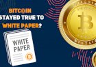 Has Bitcoin Stayed True to Its White Paper?