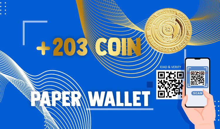 The Swiss Company Counos added 203 coins to the Paper Wallet