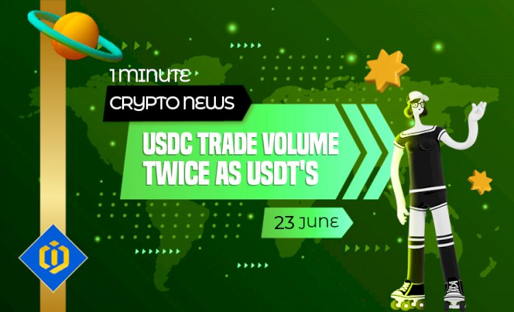 USDC Trade Volume Twice as USDT's