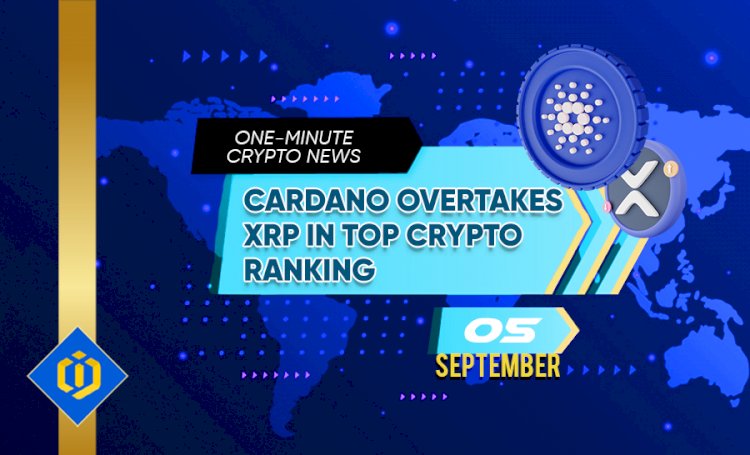 Cardano Overtakes XRP in Top Crypto Ranking