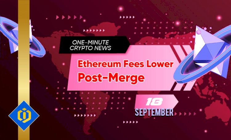 Ethereum Fees Lower Post-Merge