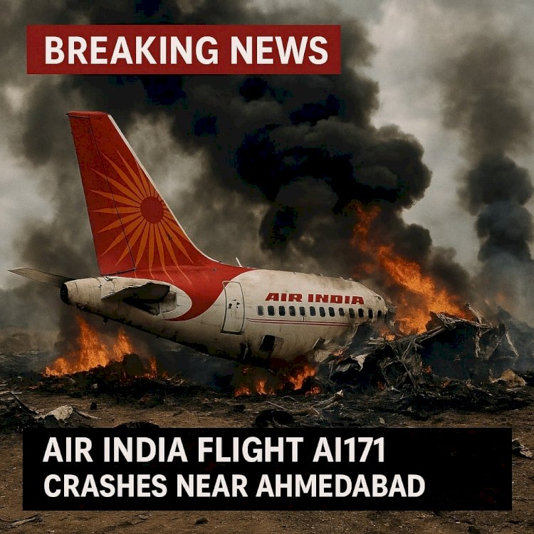 Breaking News: Air India Flight AI171 Crashes Near Ahmedabad Airport