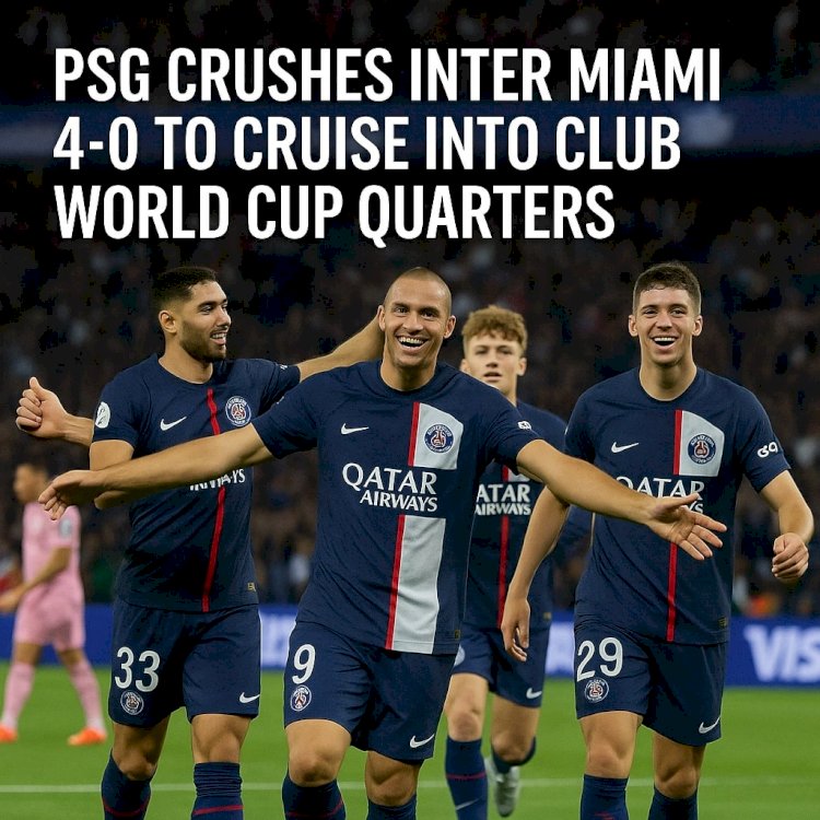 PSG Crushes Inter Miami 4-0 to Cruise into Club World Cup Quarters