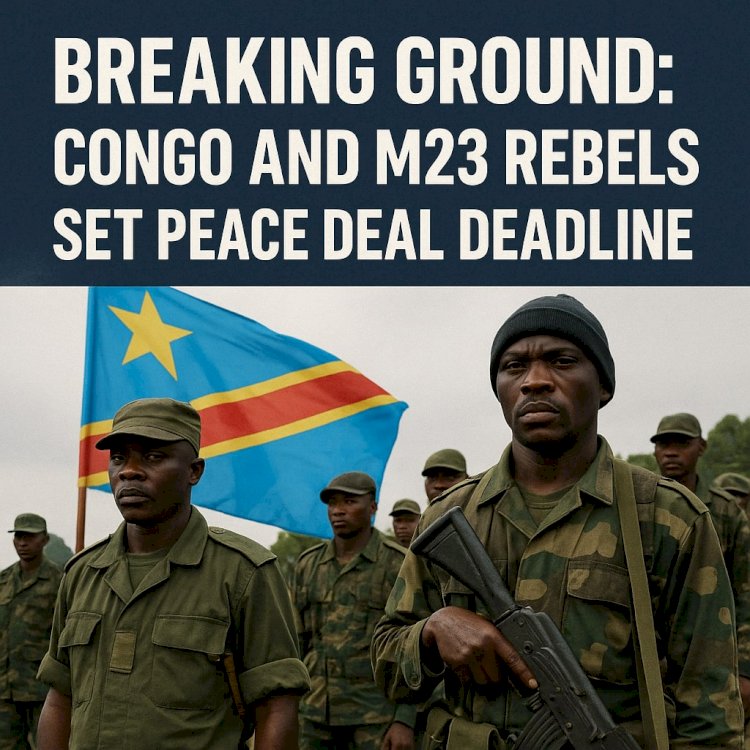 Breaking Ground: Congo and M23 Rebels Set Peace Deal Deadline