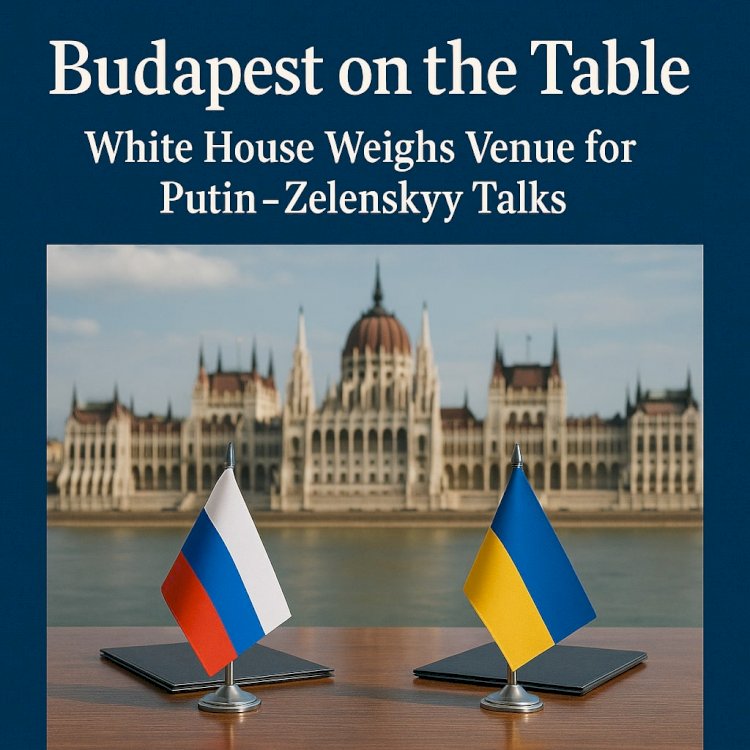 Budapest on the Table: White House Weighs Venue for Putin–Zelenskyy Talks