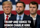 Trump and Vance to Honor Charlie Kirk at Arizona Memorial