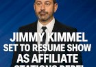 Jimmy Kimmel Set to Resume Show as Affiliate Stations Rebel