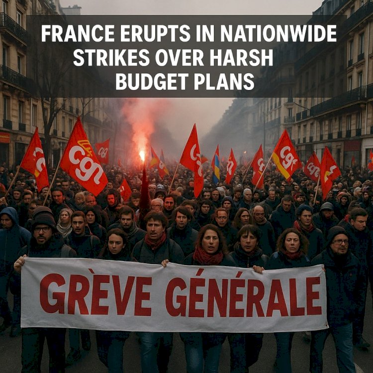 France Erupts in Nationwide Strikes Over Harsh Budget Plans