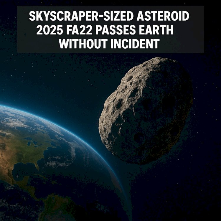 Skyscraper-Sized Asteroid 2025 FA22 Passes Earth Without Incident