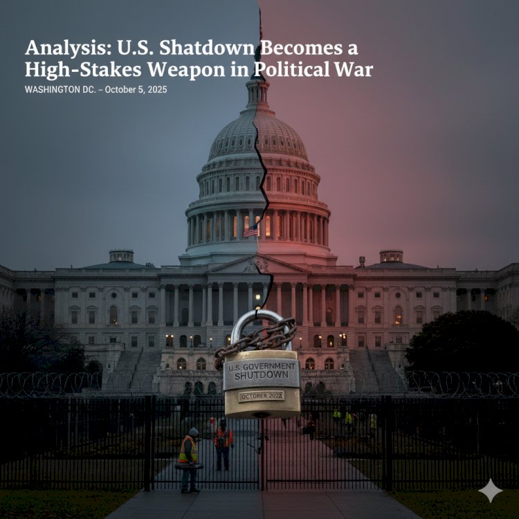 Analysis: U.S. Shutdown Becomes a High-Stakes Weapon in Political War