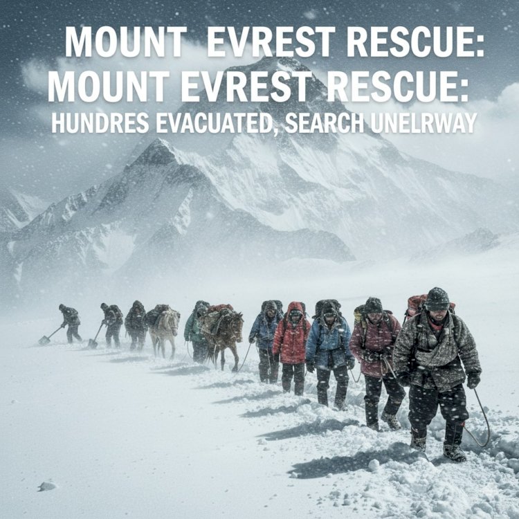 Mount Everest Rescue: Hundreds Evacuated, Search Underway for 200+ Hikers Trapped by 'Unusual' Blizzard