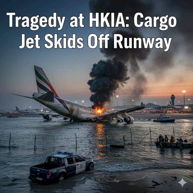 Cargo Plane Crashes on Approach to Hong Kong International Airport