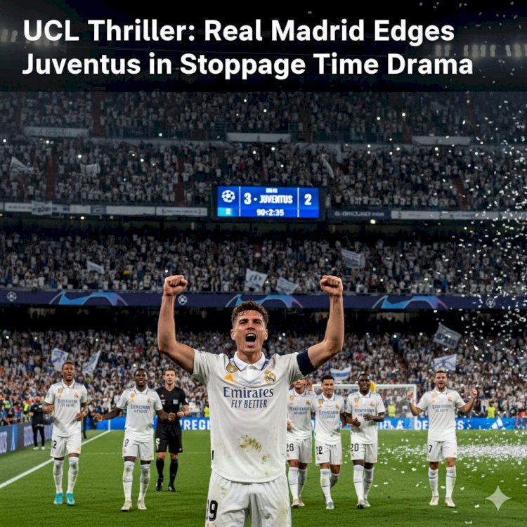 UCL Thriller: Real Madrid Edges Juventus in Stoppage Time Drama, Bayern Held, and More