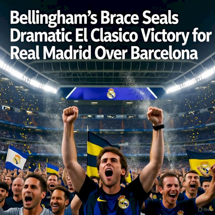 Bellingham's Brace Seals Dramatic El Clasico Victory for Real Madrid Over Barcelona