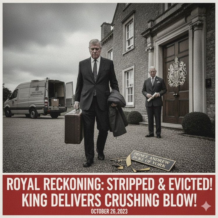Royal Reckoning: Prince Andrew Stripped of Titles and Evicted from Royal Lodge – King Charles Delivers Crushing Blow to Disgraced Brother!