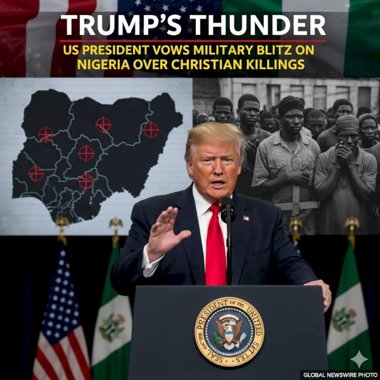Trump's Thunder: US President Vows Military Blitz on Nigeria Over Christian Killings
