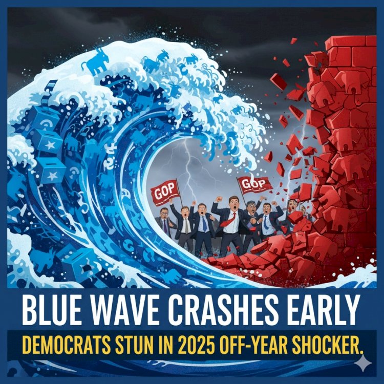 Blue Wave Crashes Early: Democrats Stun in 2025 Off-Year Shocker