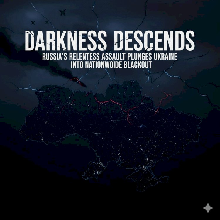 Darkness Descends: Russia's Relentless Assault Plunges Ukraine into Nationwide Blackout