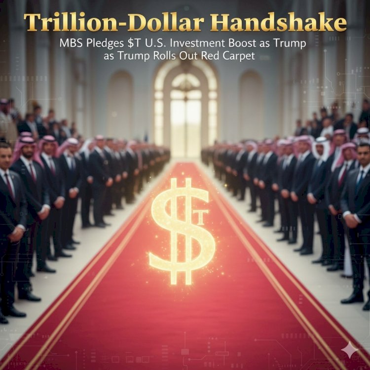 Trillion-Dollar Handshake: MBS Pledges $1T U.S. Investment Boost as Trump Rolls Out Red Carpet