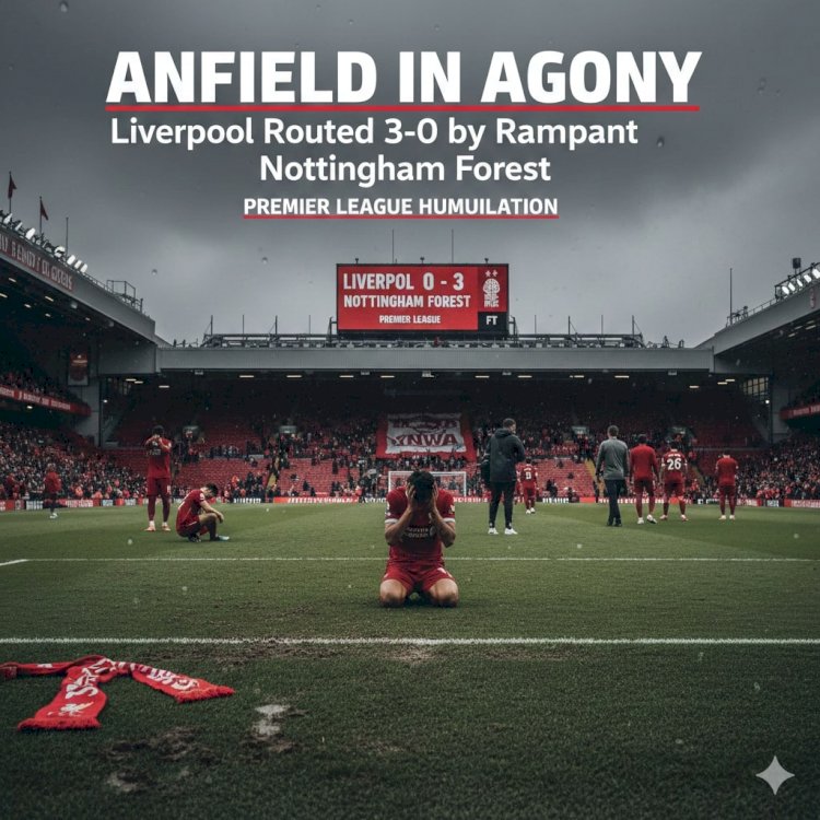 Anfield in Agony: Liverpool Routed 3-0 by Rampant Nottingham Forest in Premier League Humiliation