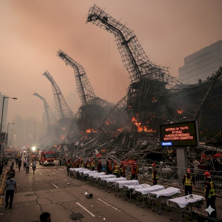 Inferno in Tai Po: Hong Kong's Deadliest Blaze Claims 55 Lives, Hundreds Missing in Scaffolding Nightmare