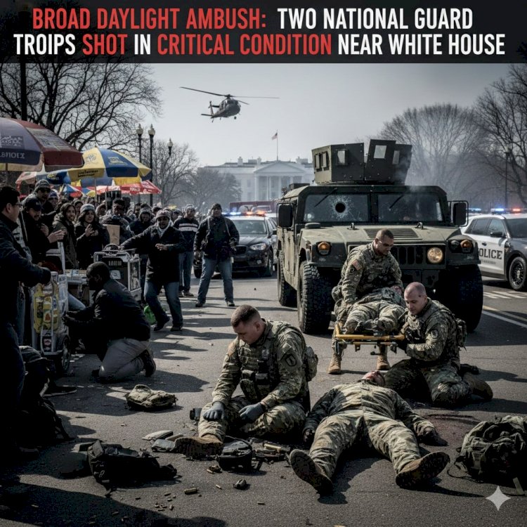 Broad Daylight Ambush: Two National Guard Troops Shot in Critical Condition Near White House