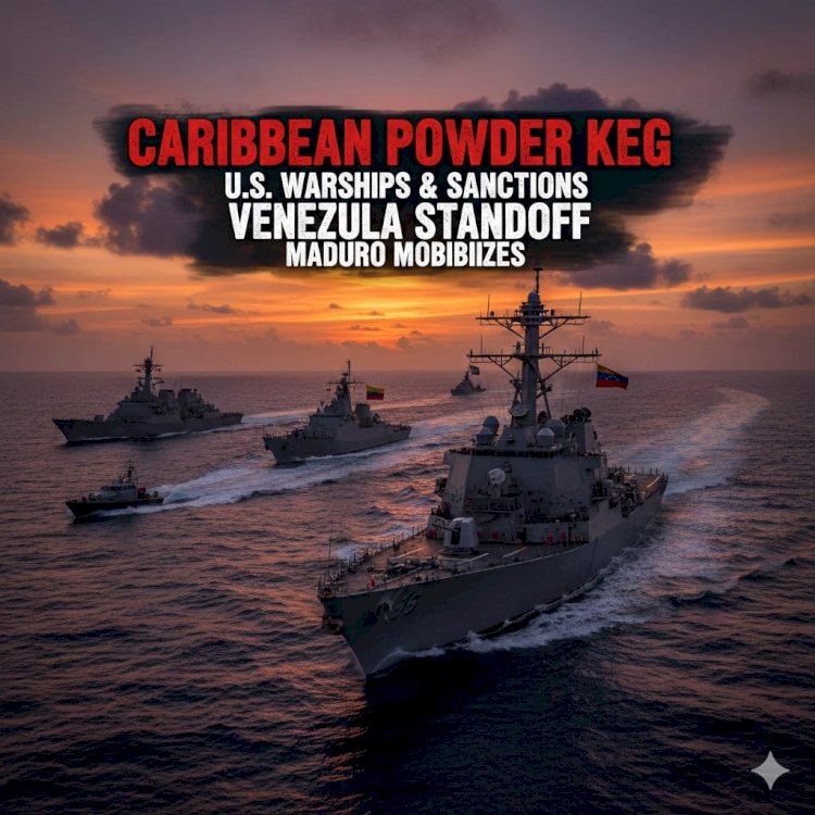 Caribbean Powder Keg: U.S. Warships and Sanctions Escalate Venezuela Standoff as Maduro Mobilizes