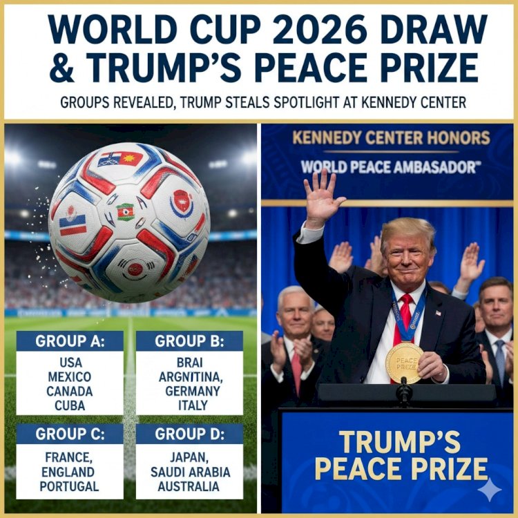 World Cup 2026 Draw: Groups Revealed, Trump's Peace Prize Steals Spotlight at Kennedy Center Ceremony