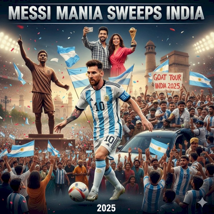 Messi Mania Sweeps India: GOAT Tour 2025 Kicks Off with Chaos, Statues, and Star Power