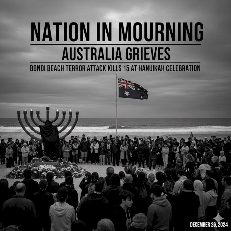 Nation in Mourning: Australia Grieves After Bondi Beach Terror Attack Kills 15 at Hanukkah Celebration