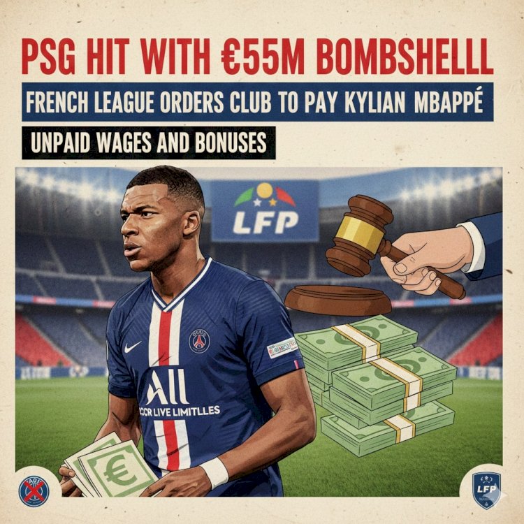 PSG Hit with €55M Bombshell: French League Orders Club to Pay Kylian Mbappé Unpaid Wages and Bonuses