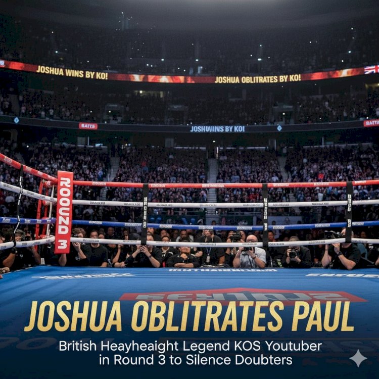Joshua Obliterates Paul: British Heavyweight Legend KOs YouTuber in Round 3 to Silence Doubters