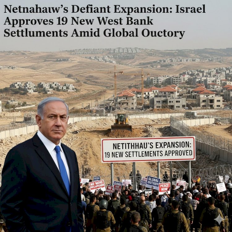 Netanyahu's Defiant Expansion: Israel Approves 19 New West Bank Settlements Amid Global Outcry