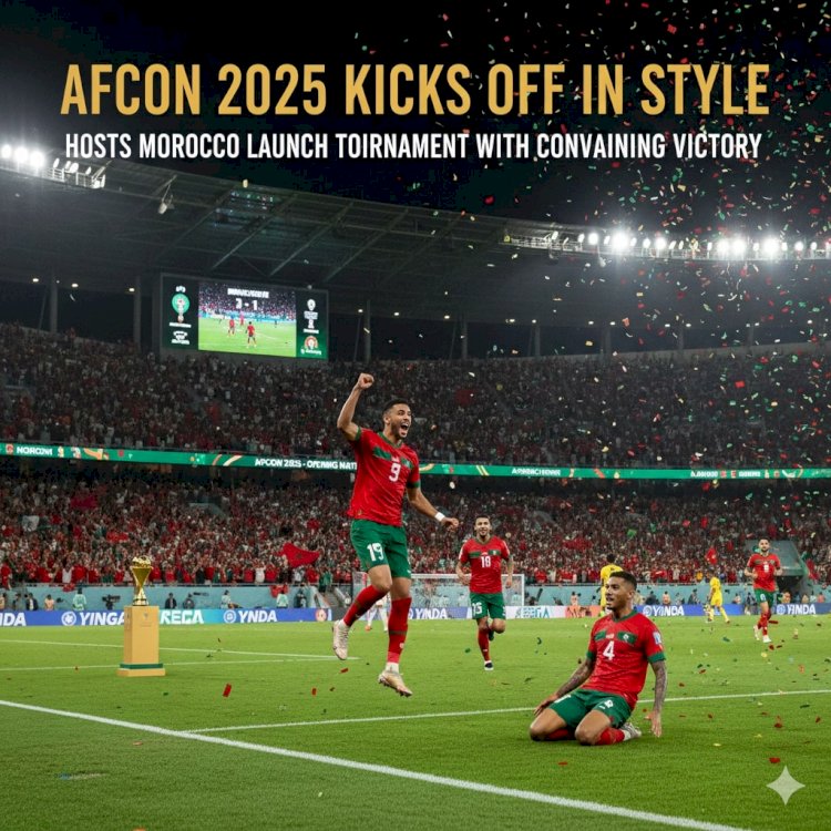 AFCON 2025 Kicks Off in Style: Hosts Morocco Launch Tournament with Convincing Victory