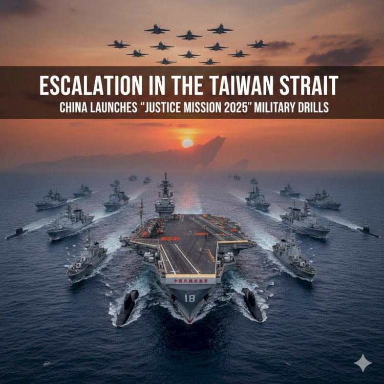 Escalation in the Taiwan Strait: China Launches "Justice Mission 2025" Military Drills