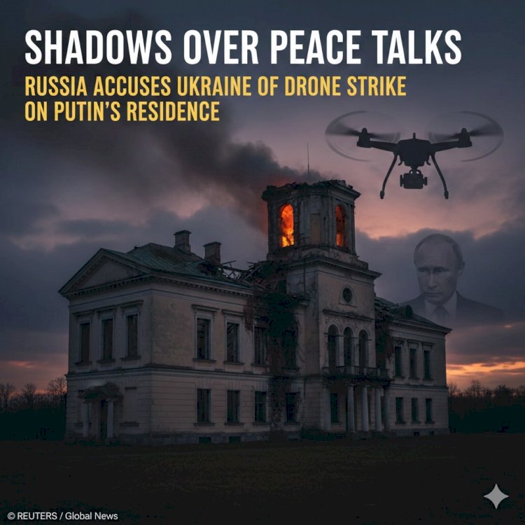 Shadows Over Peace Talks: Russia Accuses Ukraine of Drone Strike on Putin's Residence