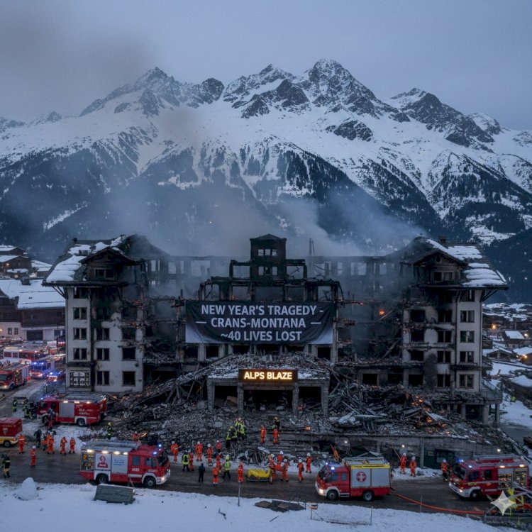 New Year's Tragedy in the Alps: Deadly Blaze Claims Around 40 Lives at Crans-Montana Ski Resort