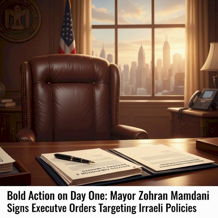 Bold Action on Day One: Mayor Zohran Mamdani Signs Executive Orders Targeting Israeli Policies
