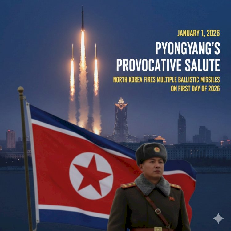Pyongyang's Provocative Salute: North Korea Fires Multiple Ballistic Missiles on First Day of 2026