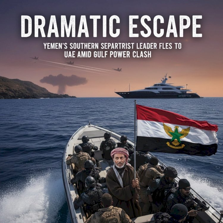 Dramatic Escape: Yemen's Southern Separatist Leader Flees to UAE Amid Gulf Power Clash