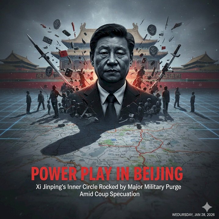 Power Play in Beijing: Xi Jinping's Inner Circle Rocked by Major Military Purge Amid Coup Speculation
