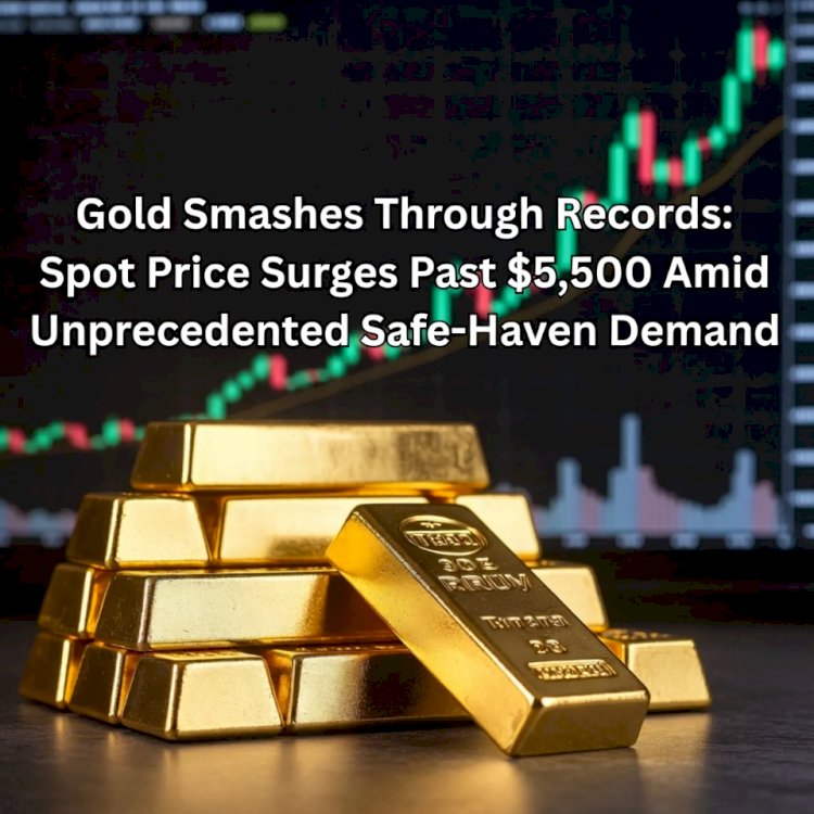 Gold Smashes Through Records: Spot Price Surges Past $5,500 Amid Unprecedented Safe-Haven Demand