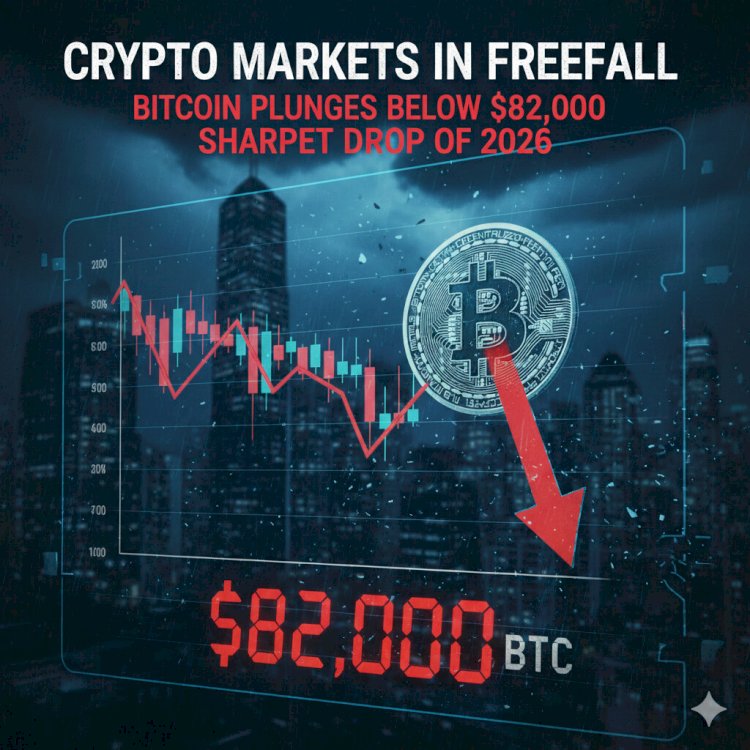 Crypto Markets in Freefall: Bitcoin Plunges Below $82,000 in Sharpest Drop of 2026