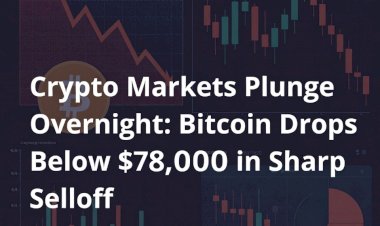 Crypto Markets Plunge Overnight: Bitcoin Drops Below $78,000 in Sharp Selloff