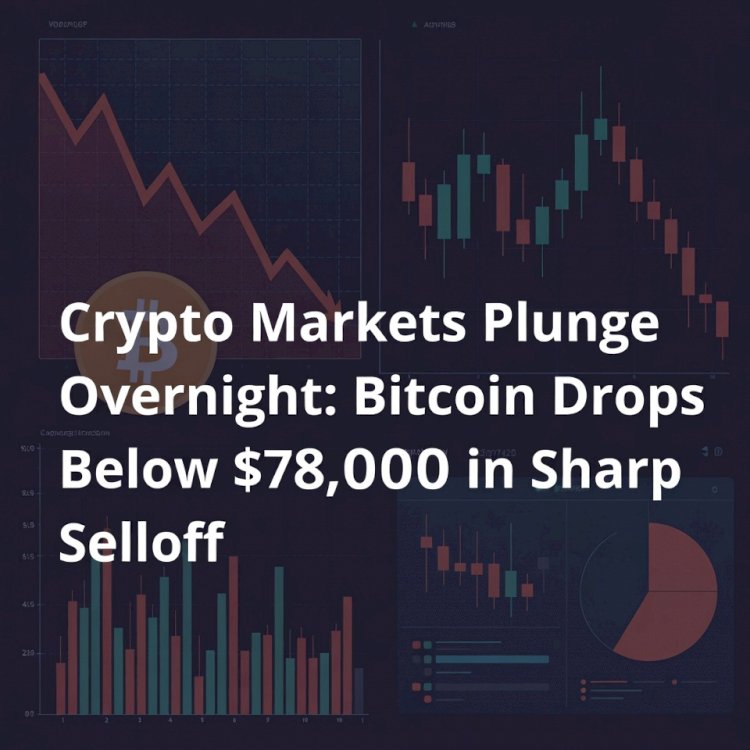 Crypto Markets Plunge Overnight: Bitcoin Drops Below $78,000 in Sharp Selloff
