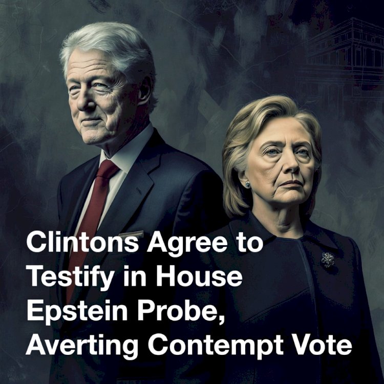Clintons Agree to Testify in House Epstein Probe, Averting Contempt Vote