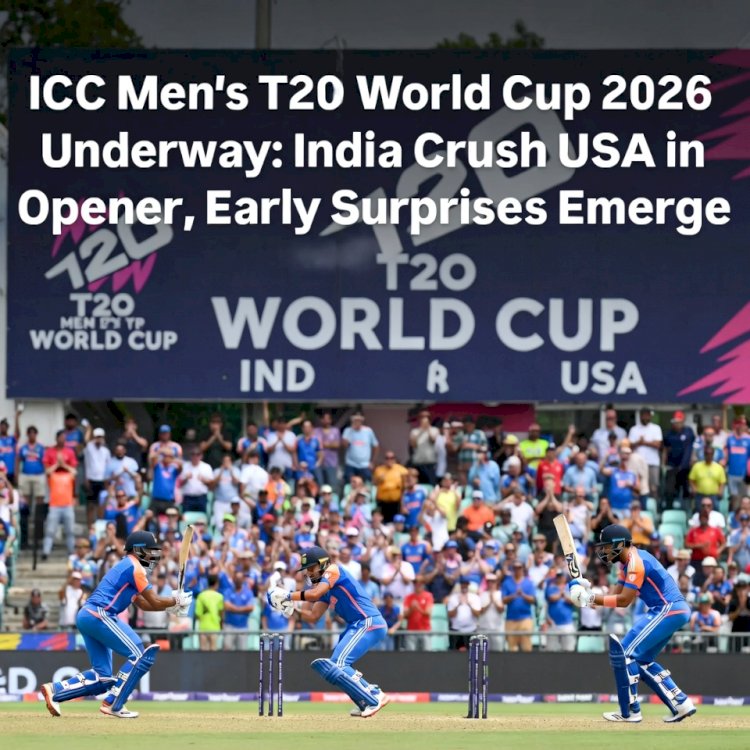 ICC Men's T20 World Cup 2026 Underway: India Crush USA in Opener, Early Surprises Emerge