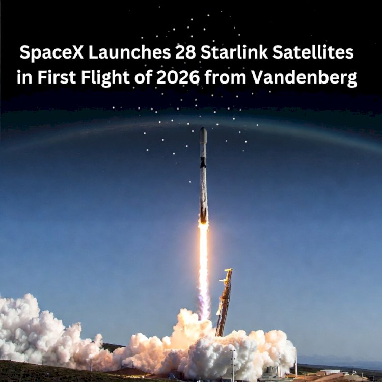 SpaceX Launches 28 Starlink Satellites in First Flight of 2026 from Vandenberg