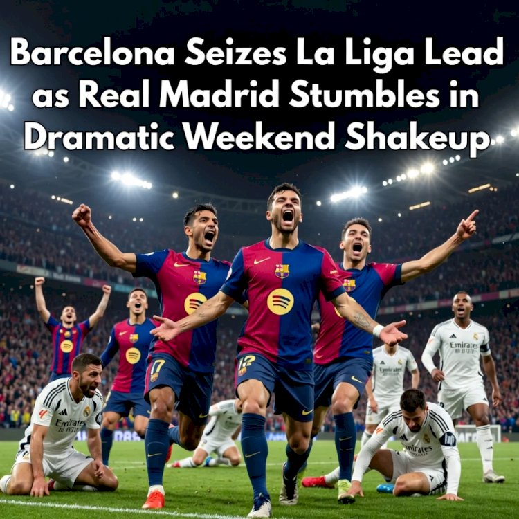 Barcelona Seizes La Liga Lead as Real Madrid Stumbles in Dramatic Weekend Shakeup