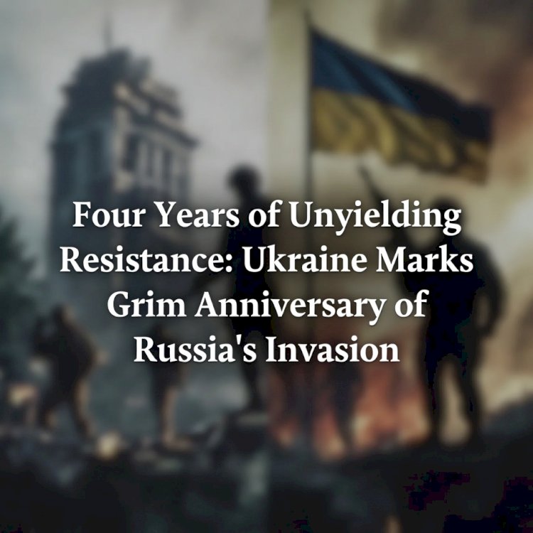 Four Years of Unyielding Resistance: Ukraine Marks Grim Anniversary of Russia's Invasion